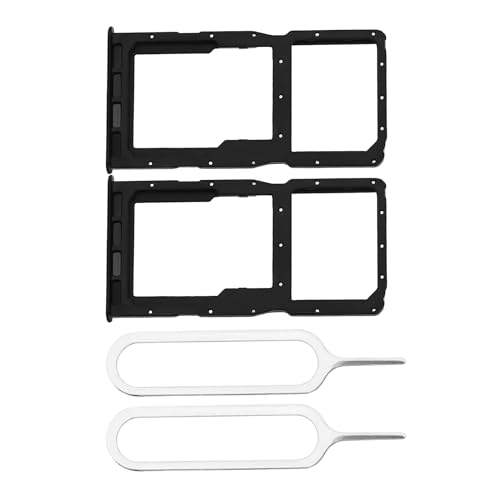 LT Easiyl 2PCS Dual SIM Card Slot Tray Holder Micro SD Card Holder Replacement with SIM Pin Compatible with Huawei P30 Lite New Edition 2020 Black