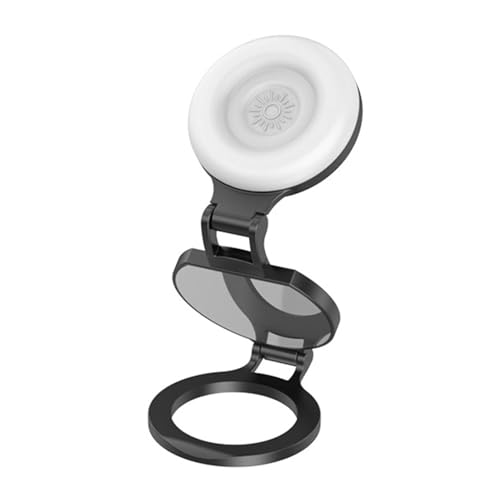 Lámpara de Selfie Magnética - 2.28 Pulgadas, Luces de Relleno para Sefie con Espejo, Iluminación ABS Suave con Espejo | Luz de Selfie de Belleza para Mecánico de Grabación de Con