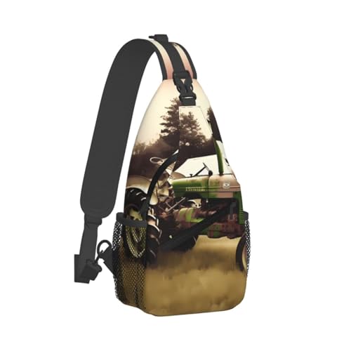 Mochila Sling Negra para Senderismo y Viaje miniatura 1