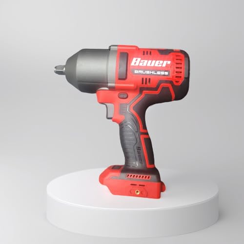 20V Brushless Cordless 1/2 in. High-Torque Impact Wrench - Tool Only - Battery and Charger Sold Separately - Compatible with Bauer