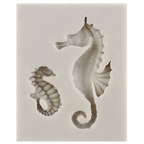 Teyoulin Marine Theme Fondant Silicone Molds Seashell Conch Seahorse Starfish Sea Turtle Silicone Mold For Cupcake Topper Cake Decorating Candy Chocolate Gum Paste Polymer Clay Set Of 4 #TOP6