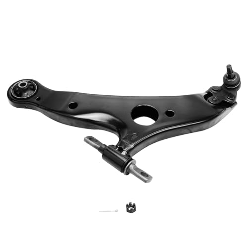 Image of Detroit Axle - 4pc Front End Control Arms Kit for Toyota Sienna 2004-2010, 2 Lower Control Arms w /Ball Joints 2 Outer Tie Rod Links 2005 2006 2007 2008 2009 Replacement