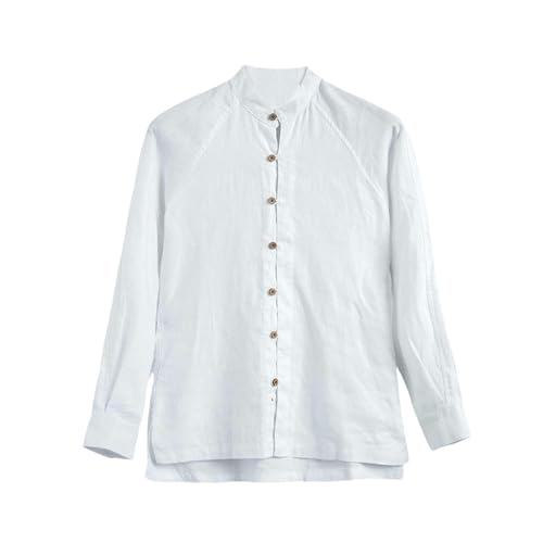 Chemise en lin style chinois USTZFTBCL pour homme adepte de matières nobles