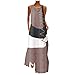Damen Elegant Böho Sommerkleid,Große Größe A-Linie Kleid Schmetterling Blumen Drucken V-Ausschnitt Ärmellos Rüsche Lose langes Kleid Maxikleid Strandkleid mit Taschen(Khaki,4XL)