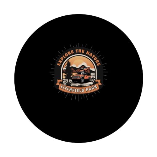 Litchfield Park National Park PopSockets Swappable PopGrip, Black - Image 3