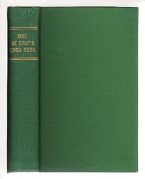 Hardcover Mrs. DeGraf's Cook Book