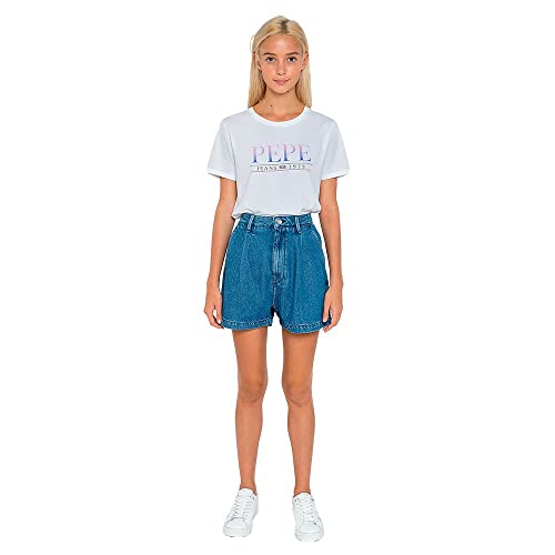 Pantalon court jean pour femme Pepe Jeans Laurel bleu style cow-boy branché