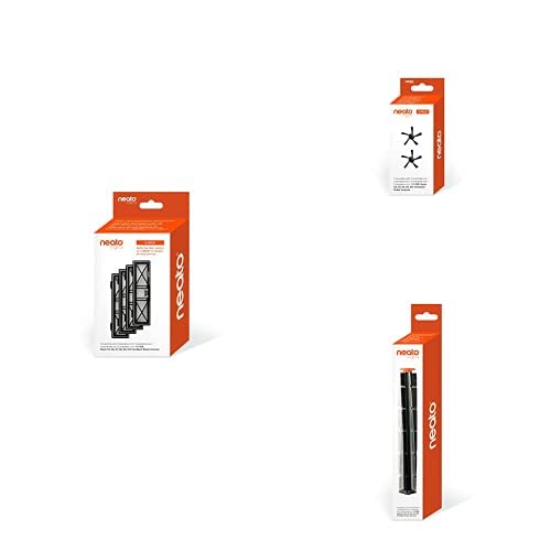 Neato - Kit Accessoires - Filtres Haute Performance x 4 - Brosses Latérales x 1 - Brosse Principale - D10 D9 D8 D7 Cover