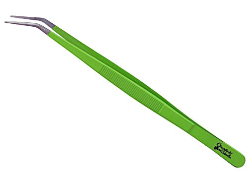 TWEEZERS FOR SUCCULENTS,Succulents, Cactus and Succulent Tweezers, Gardening tool, Curved Tip, Stainless Steel