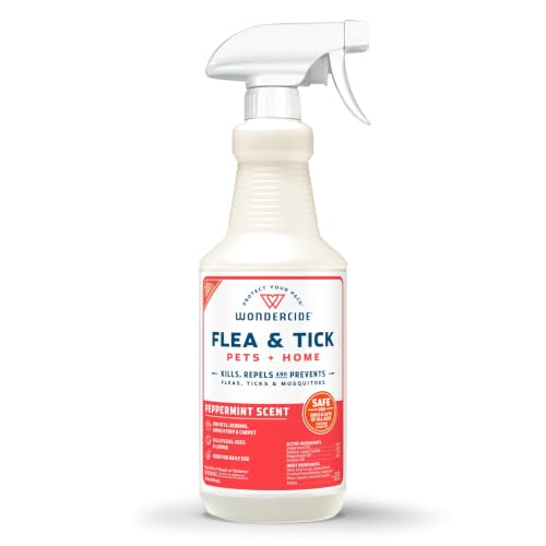 Wondercide - Flea Tick & Mosquito Spray for Pets & Home - Peppermint 32 oz
