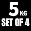 f) 5KG x 4