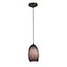 Chianti - Integrated (SSL) LED Cord Pendant - Oil Rubbed Bronze Finish - Purple Cloud Glass Shade