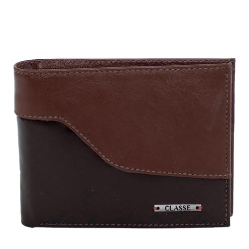 Carteira Classe Couro Social Masculina CTM104 (Café, M)