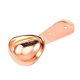 ♋Diseño ergonómico: el Coffee Scoop es cómodo de sostener con el índice y el pulgar gracias a una hendidura en la parte superior del mango.