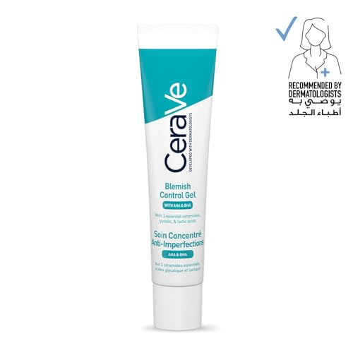 Image of CeraVe Blemish Control Gel with 2% Salicylic Acid and Niacinamide, Treats Blemish-Prone Skin By Reducing Acne and Blackheads. Acne Spot Treatment Gel Minimises Pores & Prevents Breakouts, 40ml