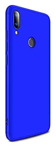 Tianqin Coque Huawei Y9 (2019) 360 Degrés Antichoc Protecteur Coque Ultra-Mince Case 3 in 1 Dur Anti-égratignures Housse Bumper Etui Cover pour Huawei Y9 (2019) - Bleu Cover