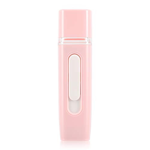 Facial Nano Mister, Travel Cool Mist Sprayer Moisturizing for Skin Care,Eyelash Extensions, Rechargeable Nano Face Mister Sprayer [Pink]