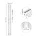 MECCANIXITY DIN Rail Slotted Aluminum Mounting Guide 20 Inch x 1.4 Inch x 028 Inch for Electrical Industrial Products Silver Tone 8 Pcs