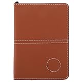 SKISUNO Carnet de Score Golf Portable PU Résistant Compact et Élégant Support Carte Sco...