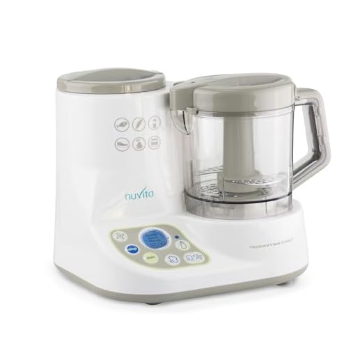 Nuvita 1966 | Robot de Cocina para Bebes | Robot de Cocina Infantil | Procesador de Alimentos Bebe | Robot de Cocina Niños | Calienta Biberones y Esteriliza al Vapor | Baby Food Maker | Cocinar Bebe