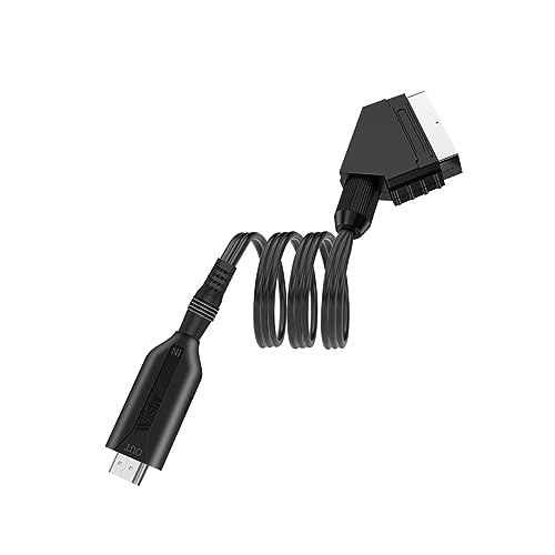 Convertidor Scart a HDMI 1080p 60hz TEHAUX de 1 Metro para Grabadoras VHS y DVD