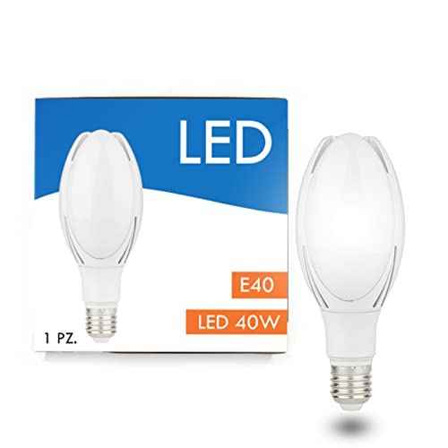 Planetitaly Ampoule lampe LED 40 W culot E40 industriel routier remplacement hqi blanc