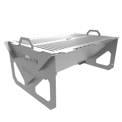 BBQ Grill Set | BBQ Grill with Stainless Steel Portable Instant Foldable Fire Set with Carrying Bag for Outdoor Camping Camp Campfire (Easy Grill)