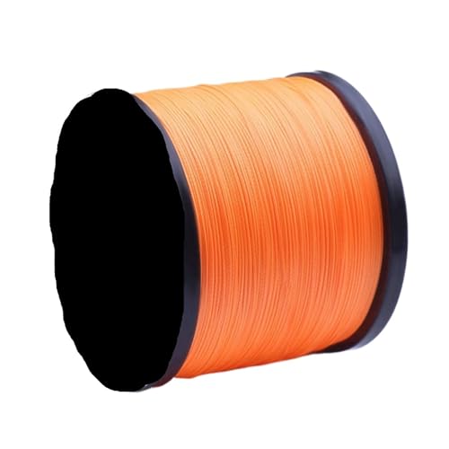 �X�[�p�[�p���[ 16�X�g�����h�҂ݍ��� �A�C�X�t�B�b�V���O 2000m PE �C�� 500LB ���͑ϐ��D�� ����R�A(Orange,2000M-60LB-No. 5.0)