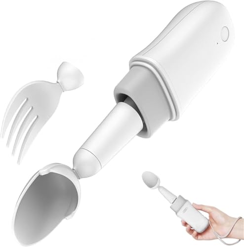 LYDZUSDP Parkinson's Spoon for Hand Tremor,Portable Smart Spoon for Parkinson's,Fixed Spoon and Fork with Intelligent Self-stabilization,for Pa Sufferers