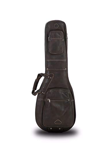 Harvest 23 001LS 0066/588 Housse pour guitare Les Paul Type 23 cuir brun - Les Beatles, Paul McCartney, John Lennon, RIngo Starr, George Harrison Harvest 23 001LS 0066/588 Housse pour guitare Les Paul Type 23 cuir brun