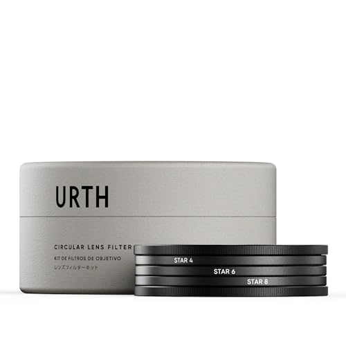 Urth 58mm Star Lens Filter Kit — 4, 6, 8 Point Starburst Effects, Multi-Layer Nano-Coated Camera Lens Filters for Enhanced Cinematic Photography