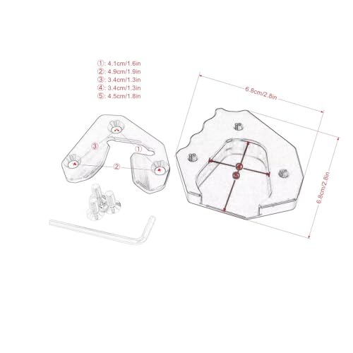 Base de support de plaque d'agrandissement S1000XR en alliage robuste - 5