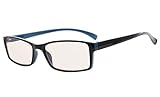 Eyekepper UV Protection Yellow Tinted Lens Reading Glasses(Black-Blue, +2.50)
