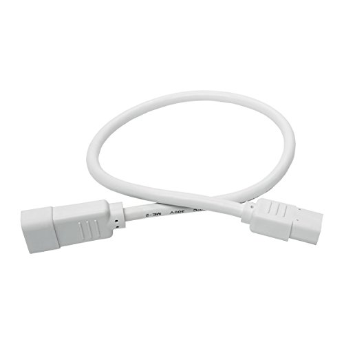 Image of Tripp Lite 2 ft. Heavy Duty Power Extension Cord, C14 to C13, 15A, 14 AWG, White (P005-002-AWH)