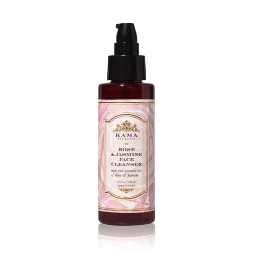 Kama Ayurveda Rose and Jasmine Face Cleanser with the Pure Essential Oils of Rose and Jasmine, 100ml