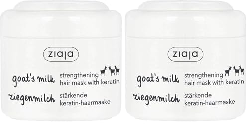 Ziaja Leche De Cabra Mascarilla Para El Cabello 200Ml 236 gr (Paquete de 2)