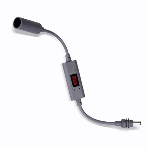 Starlink Mini DC Extension Cable, Waterproof DC Male to Female Adapter Cable, Compatible with Starlink Mini Pipe Adapter & Original Power Cable, Voltage & Current Display, Fast Troubleshooting