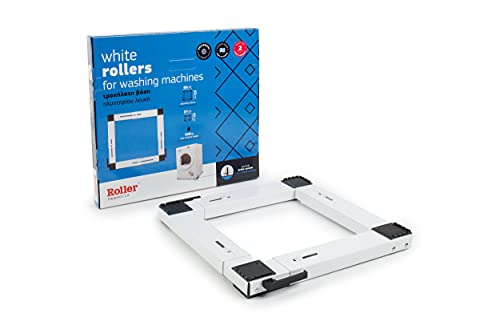 Roller Transportroller für Waschmaschine Trockner 37-62 cm bis 150 kg Weiß Cover