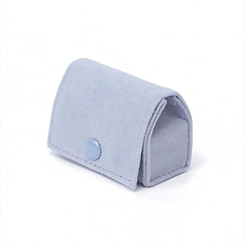 xianshengle Ring Box, Jewelry Ring Gift Box Vintage Ring Display Holder Case for Wedding Ceremony Proposal Engagement (Blue) Cover