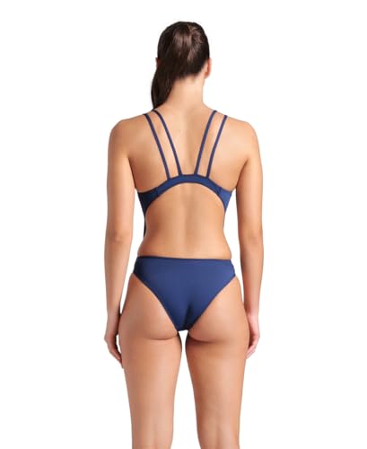 Image of Arena Womens Solid Team Swimsuit Tech Back Multi MaxLife Open Back Bathing Suit Athletic Swimwear