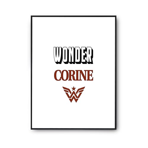 Poster citation Wonder Corine Otshirt - Affiche décoration murale humour et anniversaire