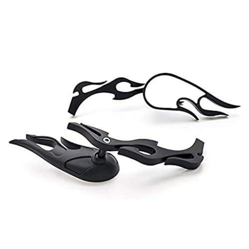 Espejos retrovisores para VT VTX de motocicleta custom universales cromados de calle 6
