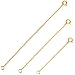 Benique 14K Gold Filled Choker Necklace Bracelet Extender - Fine Thin Chain, Durable Strong Removable, Made in USA, Gold/Rose Gold (14K Gold Filled/Set 2", 3", 4")