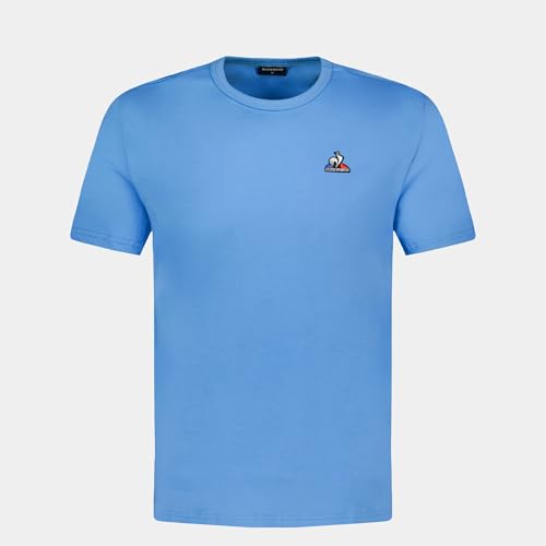 T-shirt en coton premium Le Coq Sportif SPE N°59 bleu Summer Sky manches courtes