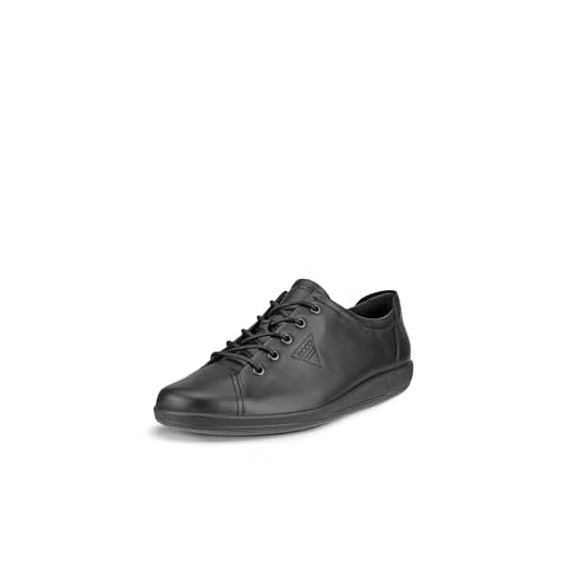 ECCO Damen Soft 2.0 Sneaker, Black with Black Sole, 39 EU