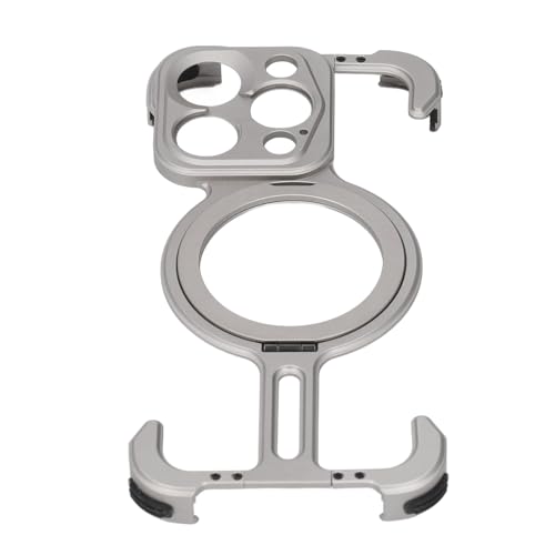 Pomya Frameless Magnetic Phone Case Ultra Thin Metal Shockproof Protective Shell for iOS 15 Pro