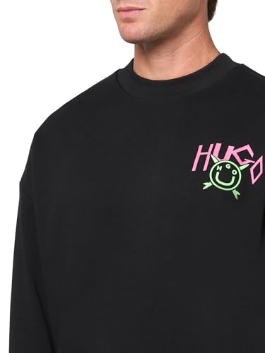 HUGO Men's Back Surfboard Logo Sweatshirt3