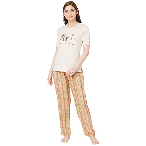 Image of Sweet Dreams Women's Cotton Printed Night Suit Set