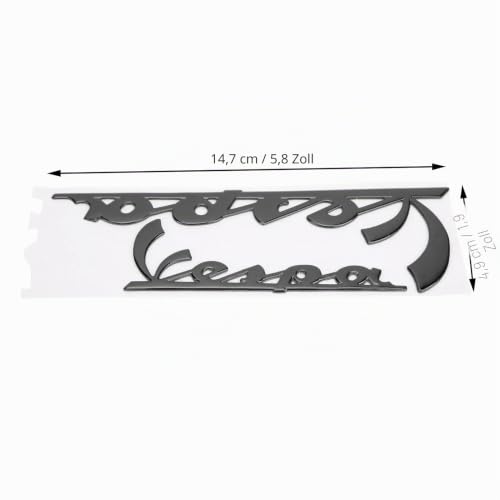 KooingTech Emblem-Aufkleber, Motorrad Aufkleber, 3 Dimensionaler Aufkleber für GTS300 LX125 LX150 125 150 IE Sprint Primavera 300 LX LXV Super(Schwarz)