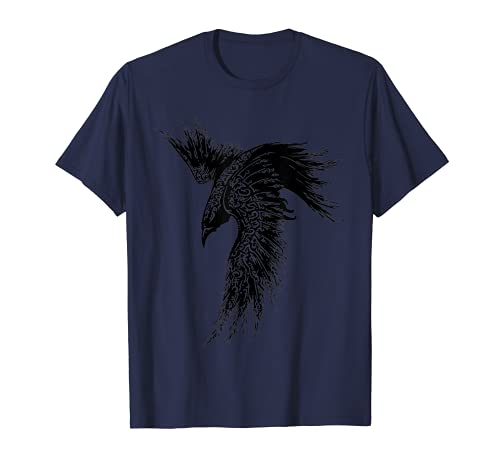 Crow Raven Norse Mythology Viking Gift for Vikings lover T-Shirt